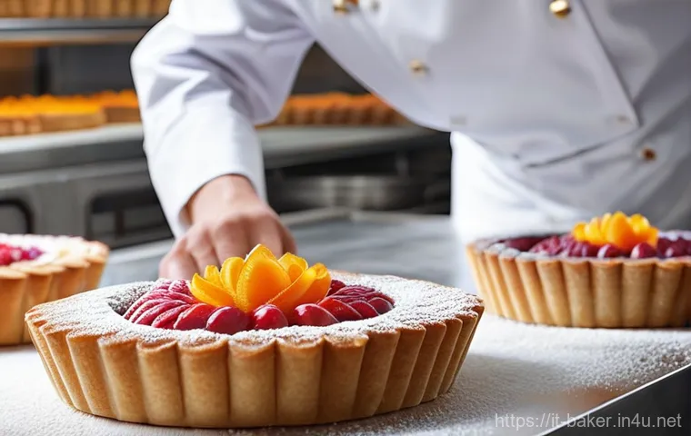 제과제빵 분야의 인기 자격증 - **Prompt 1: Precision in Pastry Artistry**
"A certified Italian pastry chef, a focused woman in ...