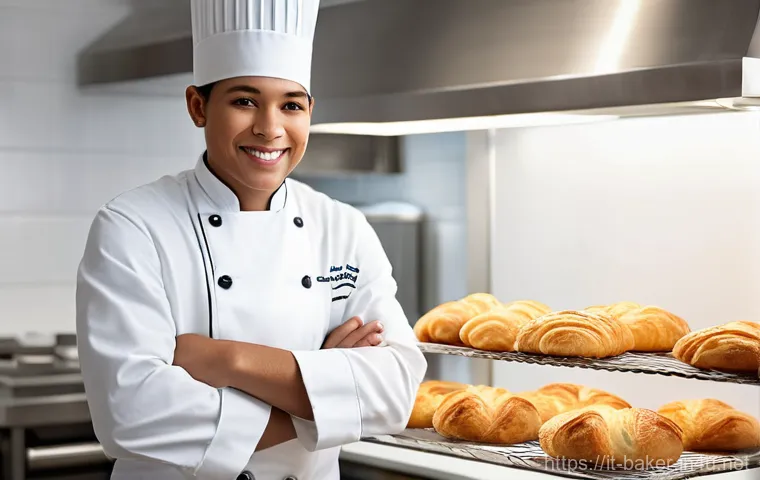 제과제빵 시험 도중 긴장감 극복법 - **Prompt 1: Serene Visualization of Success in a Pastry Kitchen**
"A young, determined pastry ch...