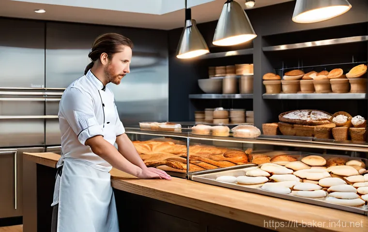 제과제빵 시험 도중 긴장감 극복법 - **Prompt 1: Serene Visualization of Success in a Pastry Kitchen**
    "A young, determined pastry ch...