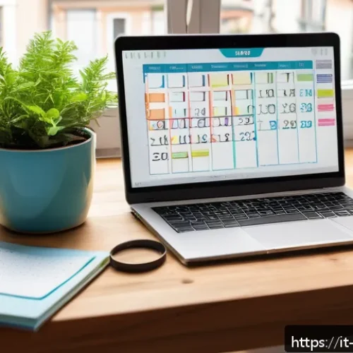 Home 31 제과제빵 자격증 공부 루틴 공유 - A cozy and bright Italian home study corner featuring a wooden desk with an open planner calendar ma...