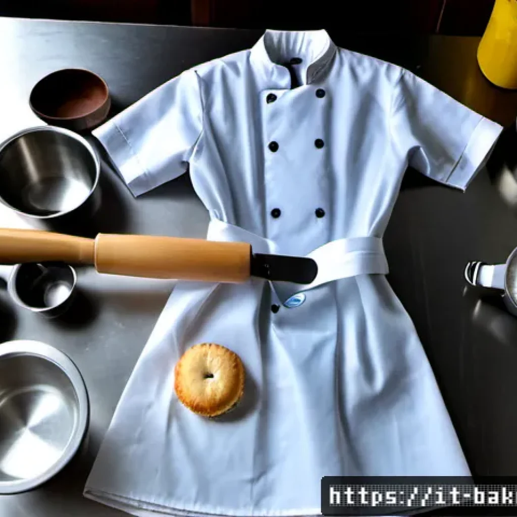 제과제빵 실기 시험 필수 준비물 - Photorealistic overhead flat lay of essential equipment for an Italian pastry and baking practical e...